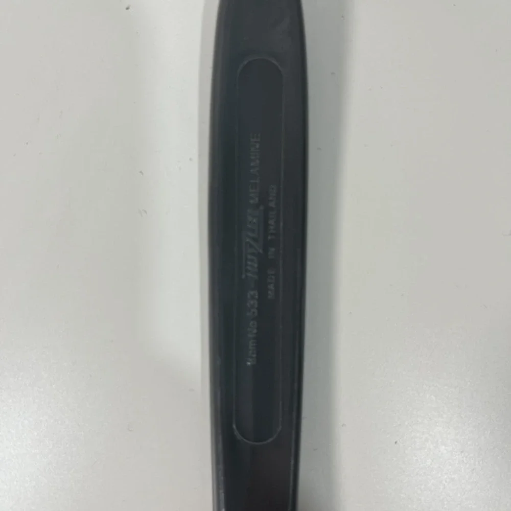 VTG Hutzler Black Charcoal Melamine Strainer Ladle Skimmer Slotted Spoon‎